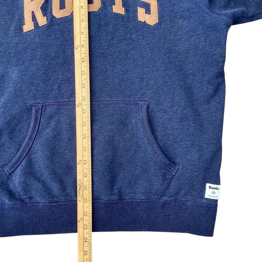 ROOTS Navy Blue Hoodie Medium - Picture 10 of 12